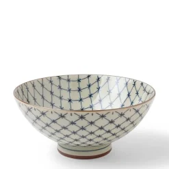 Antique Kimono Lattice Bowl 5-5/8"