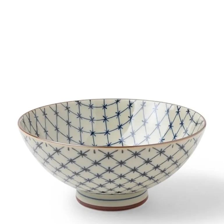 Antique Kimono Lattice Bowl 5-5/8"