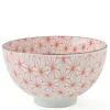 Asanoha Colors 4.5" Rice Bowl - Red