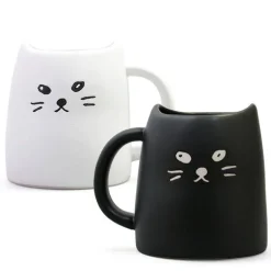Black & White Cat Mug Set