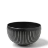 Black Cosmos Horsetails Bowl 6-1/4"
