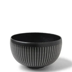 Black Cosmos Horsetails Bowl 6-1/4"
