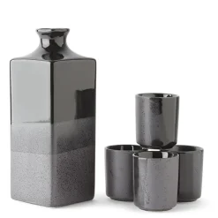 Black Ombre Sake Set at Miya