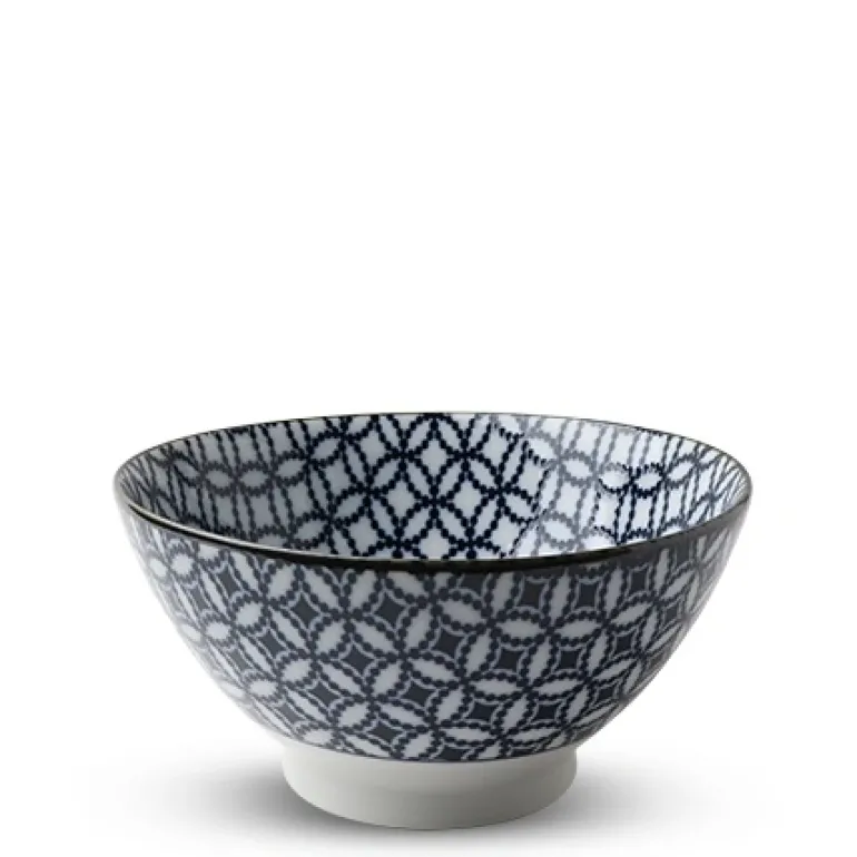 Blue & White Ramen Noodle Bowls Made in Japan Available at Miya.
