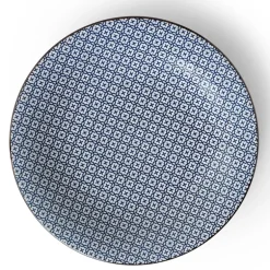 Blue & White Stitch 11" Plate