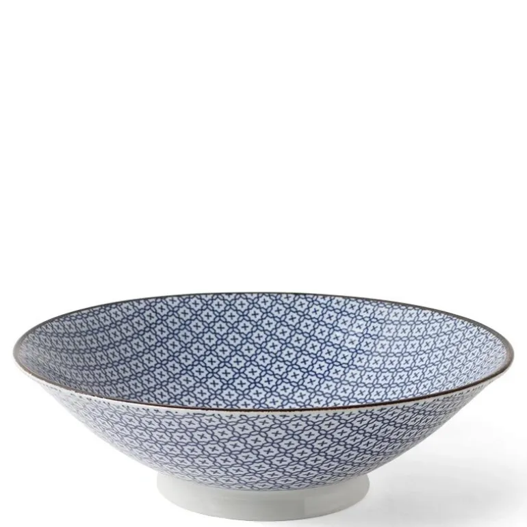 Blue and white design on beautiful ceramics made in Japan available at Miya.