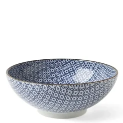 Blue and white design on beautiful ceramics made in Japan available at Miya.