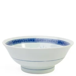 Blue and White Dragon 8.25" Large Ramen Noodle Bowl from Japan available at Miya