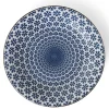 Blue and white snow design dinner large plate made in Japan available at Miya.