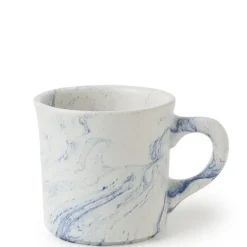 Blue Marble Design Ceramic Mug Made in Japan.
