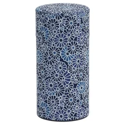 Blue Mums Tea Canister