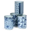 Blue Patterns 8 Oz. Teacup Set