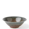 Blue Sand Crackle Bowl 7-5/8"