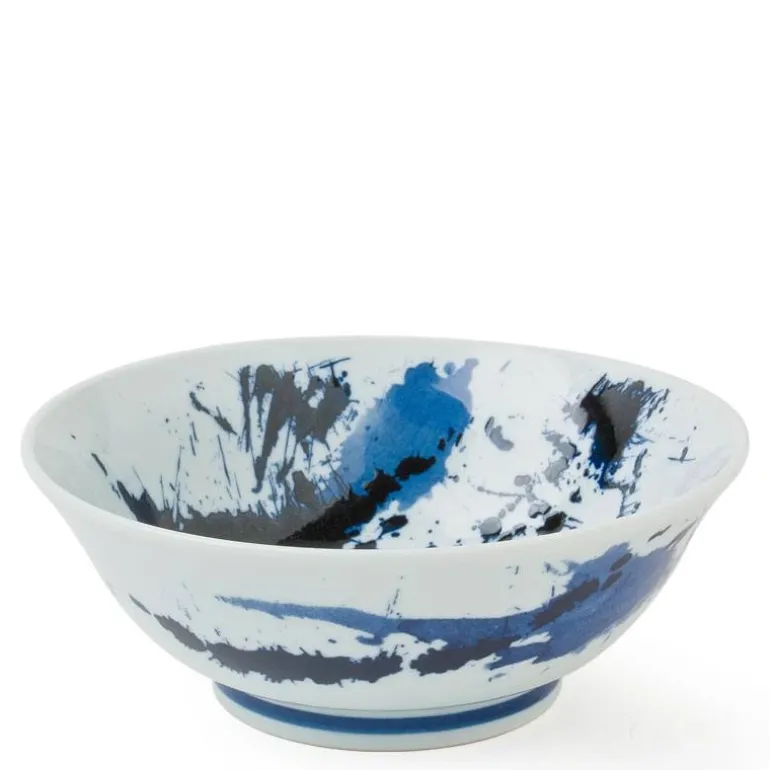 Blue Sumi 7.75" Noodle Bowl from Japan at Miya