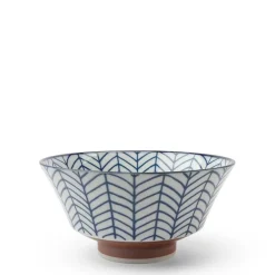 Blue White Ramen Bowl 7" Shimamon