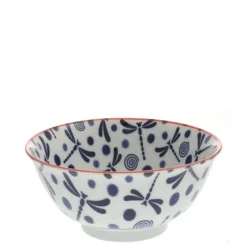 Bowl Blue Dragonfly 6"