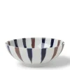 Bowl Brown Indigo Spokes 8-3/8"