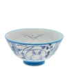 Bowl Rice Rabbits Blue Moon 4-1/2"