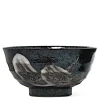 Brush Stroke Ramen Noodle 6.75" Bowl from Japan available at Miya.