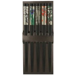 Chopsticks Set Antique Byobu Black