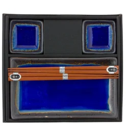 Cobalt Blue Sushi For Two Set