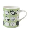 Cozy Cats 8 Oz. Mug - Green