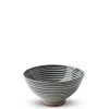 Green Celadon Geometric Chevron Pattern Rice Bowls Made in Japan Available at Miya.