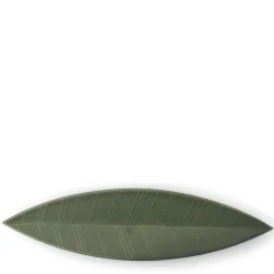 Hazara Leaf Plate Green 14.5" x 3.75"