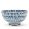 Hoso Tokusa Blue and White 6.25" Donburi Bowl at Miya