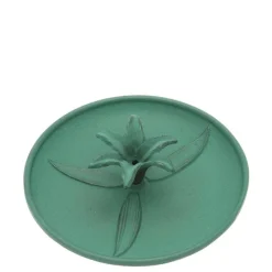 Incense Holder Green Lily