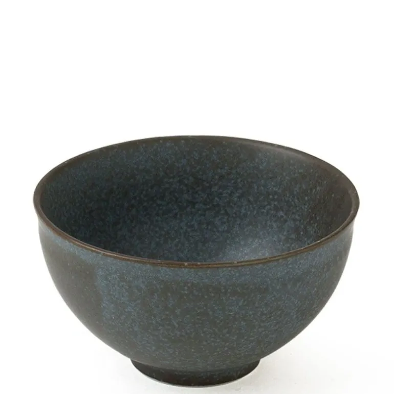 Ishi Glaze teacup from Miya. Beautiful glaze on traditional size Japanese teacup.