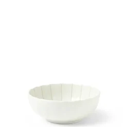 Kasa parasol lines make a simple elegant design for this ceramic bowl made in Japan available at Miya.