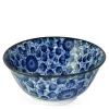 Kikuzome Karakusa Blue and White Pattern 6" bowl at Miya