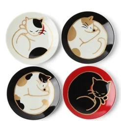 Mini cat plates from Jewel Japan made in Japan is too cute!