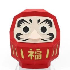 Paper Craft Daruma Red Medium