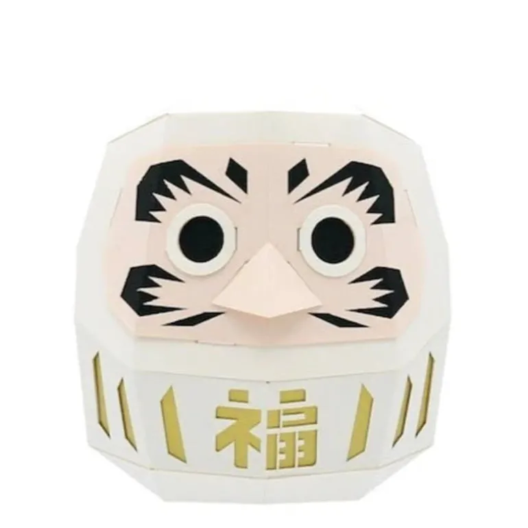 Paper Craft Daruma White Small