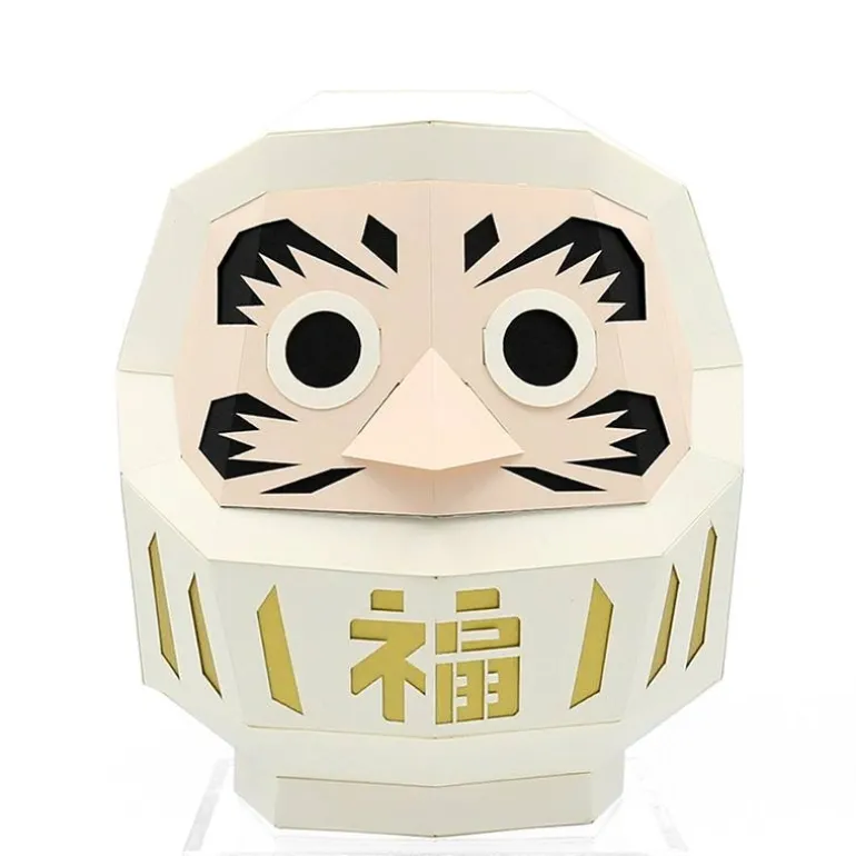 Paper Craft Daruma White Medium