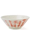 Red and White Shumaki 7.75" Ramen Noodle Bowl from Japan at Miya.