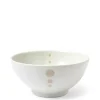 Satin White Dots 7-1/4" Bowl