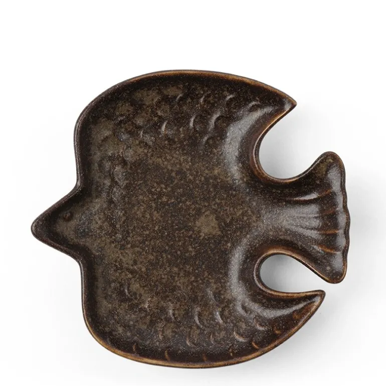Sauce Dish Bird Brown
