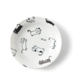 Sauce Dish Cats Playing