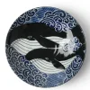 Shallow Bowl Blue Whale Waves 8-1/2"