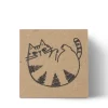 Stamp Cat Curled Up