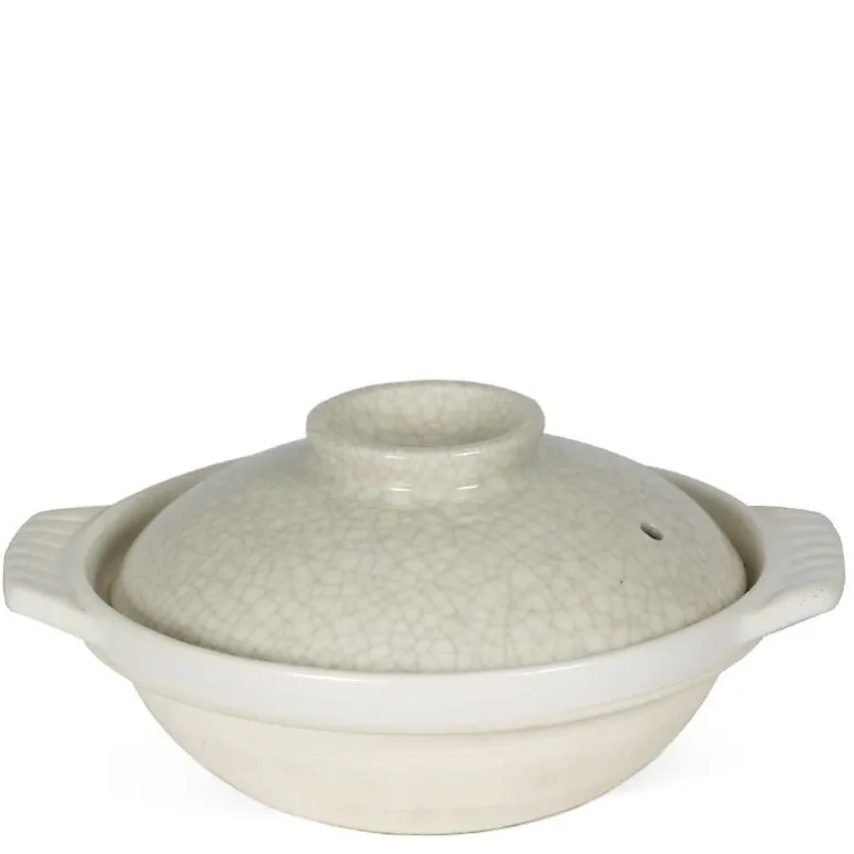 Sumi Kannyu White Donabe Casserole, 34 Oz.