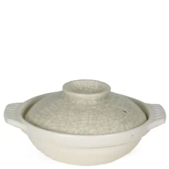 Sumi Kannyu White Donabe Casserole, 22 Oz.