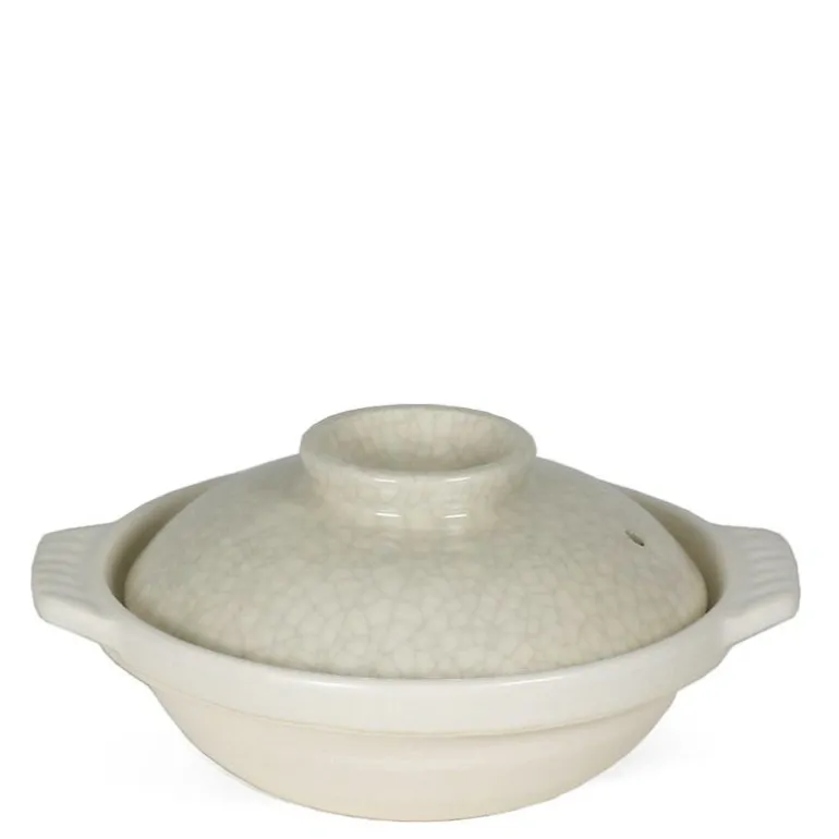 Sumi Kannyu White Donabe Casserole, 13 Oz.