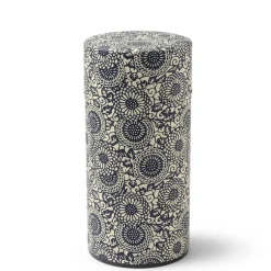 Tea Canister Antique Manjugiku Mums