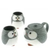 Tea Set Owl Blue