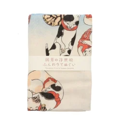Tenugui Character Cats