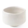 White matcha tea bowls cups available at Miya made in Japan.